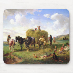 Die Heu-Ernte, 1869 Mousepad