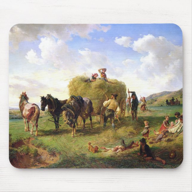 Die Heu-Ernte, 1869 Mousepad (Vorne)