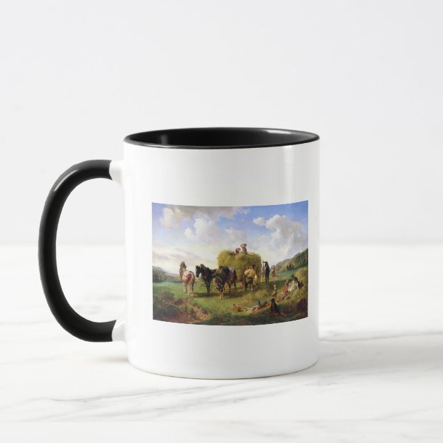 Die Heu-Ernte, 1869 Tasse (Links)
