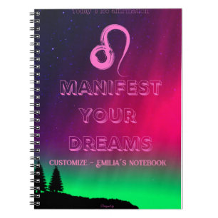 Die heutige Leo-Bestätigung Notizblock