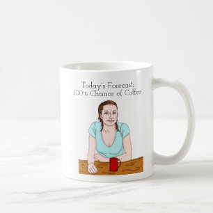Die heutige Prognose 100% Kaffeechance Kaffeetasse