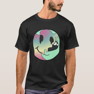 Die heutige Stimmung glücklich Retro Melting Face T-Shirt