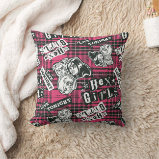Die Hex Girls punk Kariertes Muster Kissen