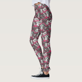 Die Hex Girls punk Kariertes Muster Leggings