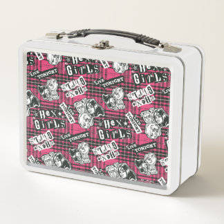 Die Hex Girls punk Kariertes Muster Metall Brotdose
