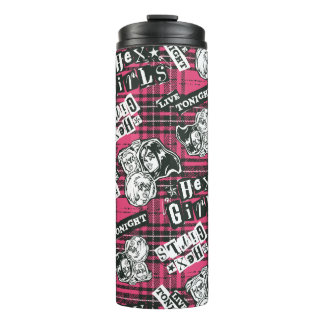 Die Hex Girls punk Kariertes Muster Thermosbecher