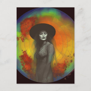 Die Hexe Postkarte