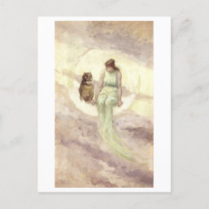 "Die Hexe-Tochter" von Frederick Stuart Church Postkarte