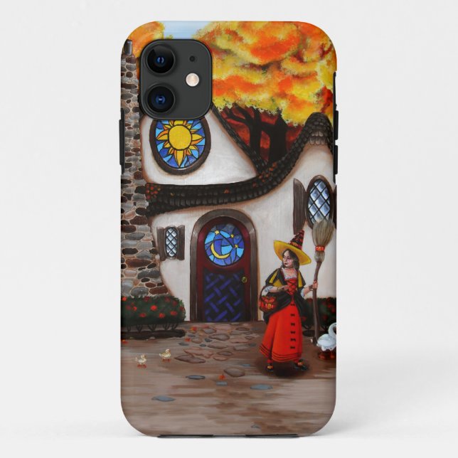 Die Hexe und ihre Gänse Case-Mate iPhone Hülle (Rückseite)