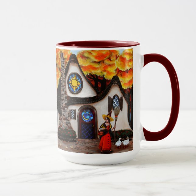 Die Hexe und ihre Gänse Tasse (Rechts)