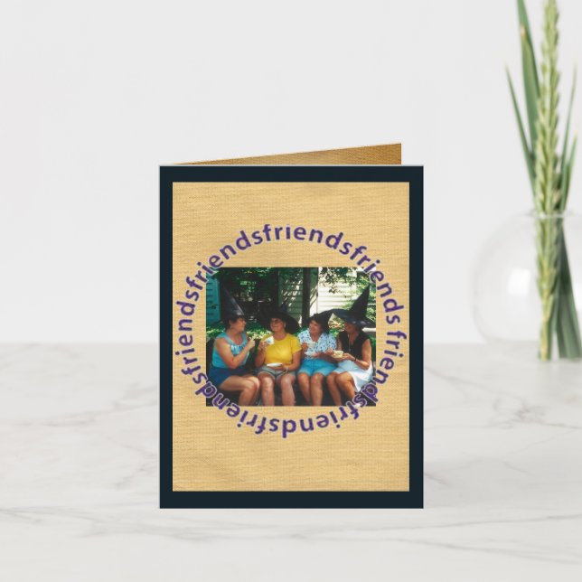 Die Hexenfreunde sind zu Halloween-Karten Karte (Vorderseite)