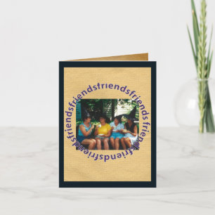 Die Hexenfreunde sind zu Halloween-Karten Karte