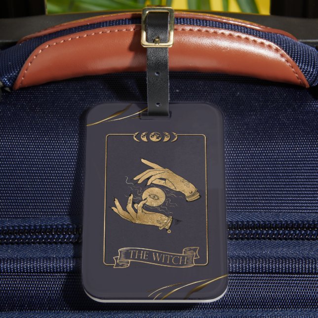 Die Hexenkarte des Tarots Gepäckanhänger (Vorderseite Insitu 2)
