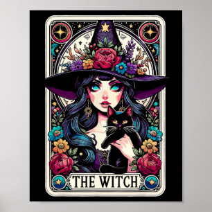 Die Hexenkarte Halloween Gothic Hexe Vibes Poster