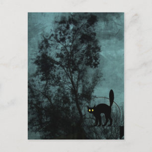 Die Hexenkatze Postkarte