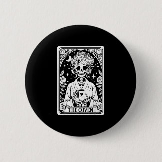 Die Hexenzunft Skelett Hochzeit Junggesellinnenabs Button