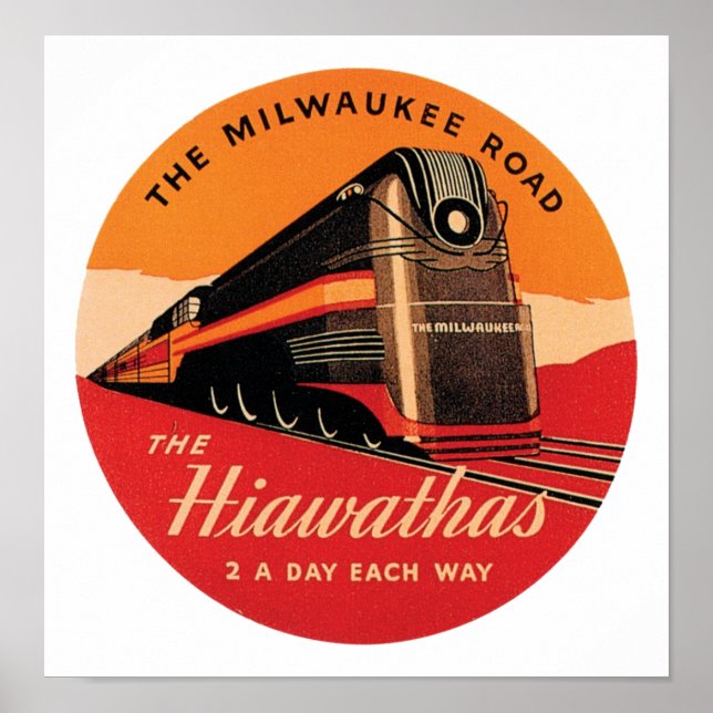 Die Hiawathas Milwaukee Road Poster (Vorne)