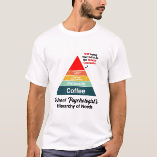 Die Hierarchie der Bedürfnisse in der Schulpsychol T-Shirt