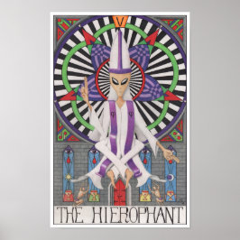 Die Hierophant-Tarotkarte Poster