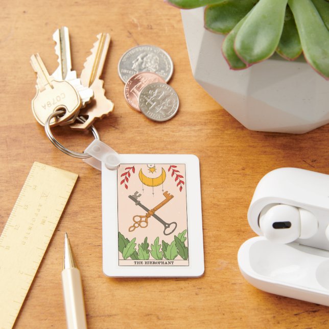 Die Hierophon Dur Arcana-Tarot-Karte Schlüsselanhänger (Schreibtisch)