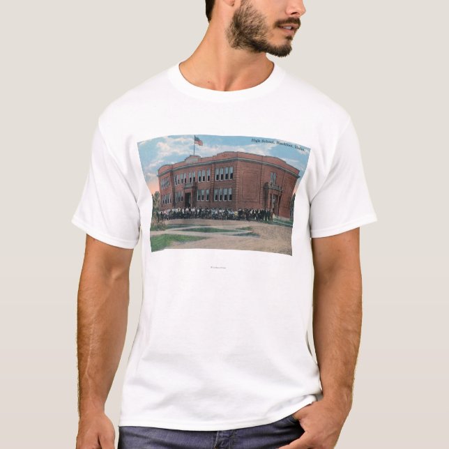Die Highschool mit Lehrkörper und Studenten T-Shirt (Vorderseite)