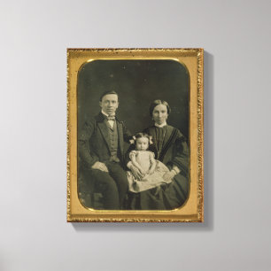 Die Hiller Familie, c.1850 (Daguerreotype) Leinwanddruck