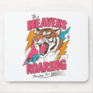 Die Himmel Brausen Psalm 19_1, Retro Tiger Gr Mousepad