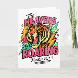 Die Himmel brüllen Psalm 19_1 Tiger Christlich Karte