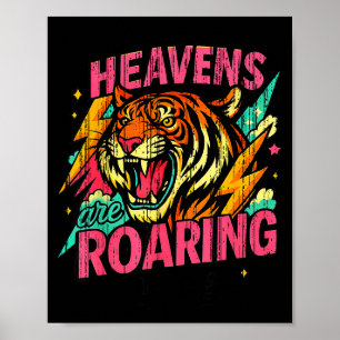 Die Himmel Brüllen Psalm 19_1 Tiger Christlich Poster