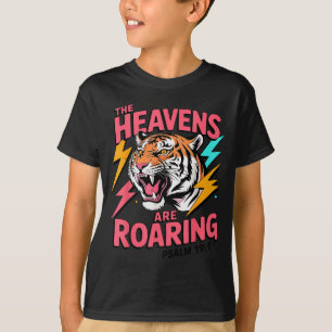 Die Himmel Brüllen Psalm 19_1 Tiger Christlich T-Shirt