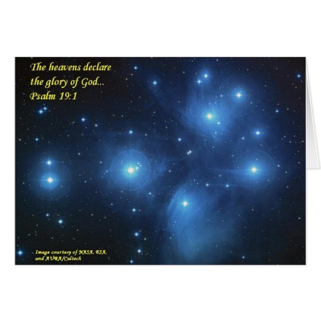 Die Himmel erklären den Ruhm des Gottes (Vorderseite (Horizontal))