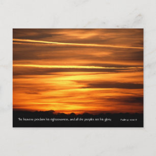 Die Himmel erklären   v2   Psalm 97 v 6 Postkarte