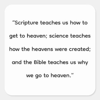 Die Himmel Quadratischer Aufkleber