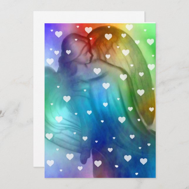 Die Himmel reißen heute an Herz Einladung (Vorne/Hinten)