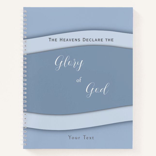 Die Himmel verkünden die Herrlichkeit Gottes Notizbuch (Vorderseite)