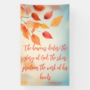 Die Himmel verkünden seine Herrlichkeit Psalm 19:1 Banner