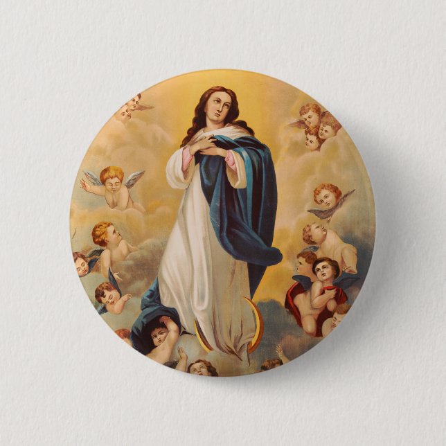 Die Himmelfahrt der Jungfrau Maria Button (Vorderseite)