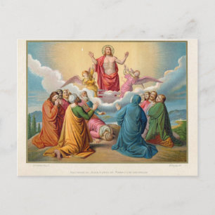 Die Himmelfahrt Jesu 1879 Postkarte