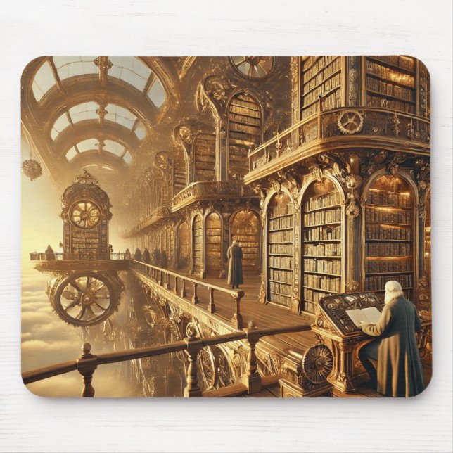 Die Himmelsbibliothek Mousepad (Vorne)