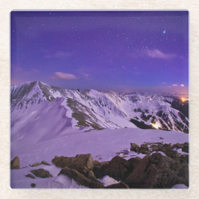 Die himmlische Ansicht des Amors Glasuntersetzer (Vorderseite)