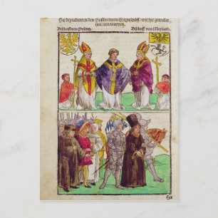 Die Hinrichtung von Jan Hus Postkarte