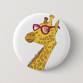 Die Hipster-Giraffe Button