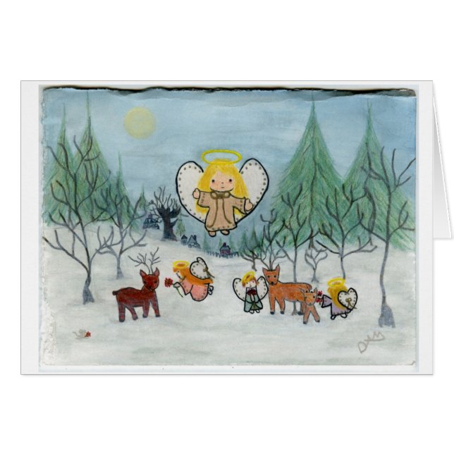 "Die Hirschen-Engel" (Vorderseite (Horizontal))