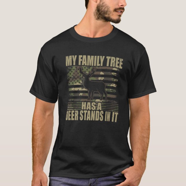 Die Hirschjagd auf meinem Familienbaum hat einen H T-Shirt (Vorderseite)