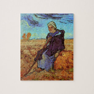 Die Hirtin (nach Millet) von Vincent van Gogh Puzzle