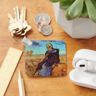 Die Hirtin (nach Millet) von Vincent van Gogh Schlüsselanhänger