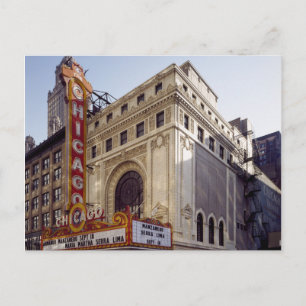 Die historische Chicago Theater-Postkarte Postkarte