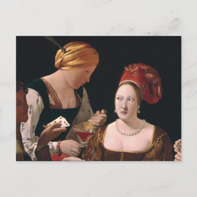 Die Hitze mit dem As der Diamanten Postkarte (Vorderseite)