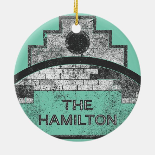 die Hmilton Keramikornament (Hinten)