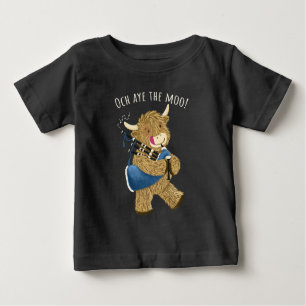 Die Hochlandkuh und die Bagpipe sagen weit über de Baby T-shirt